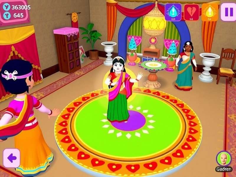 Dazzling Navratri Community Event - Players Celebrating Together